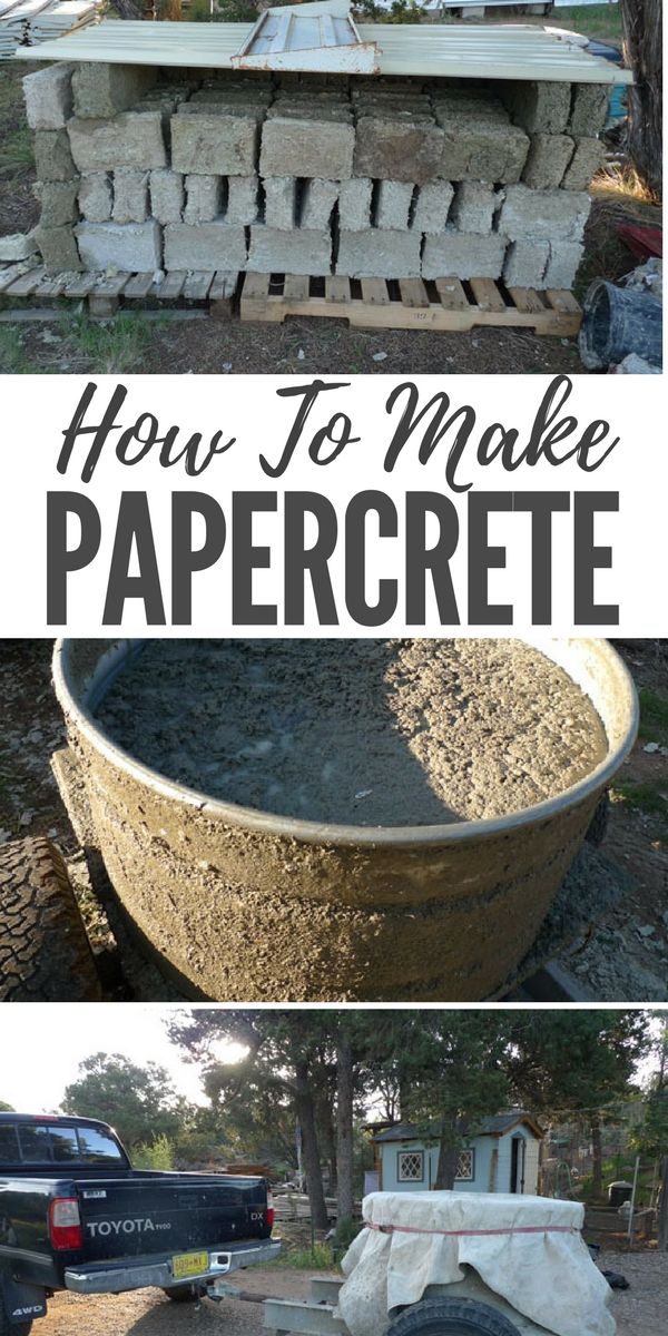 how to make papercrete